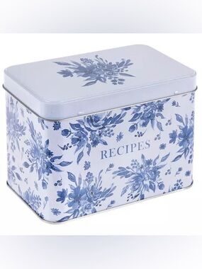 Chinoiserie Floral Recipe Box